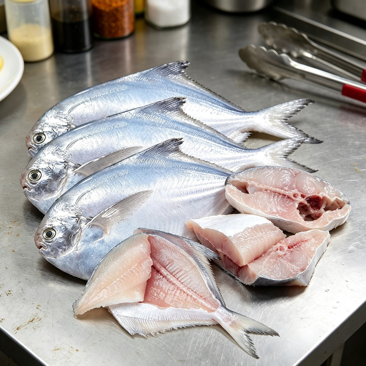 Fresh Silver Pomfret, Premium Quality